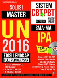 Solusi master UN SMA/MA IPA 2016 Sistem CBT + PBT