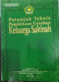 Petunjuk Teknis Pembinaan Gerakan Keluarga Sakinah